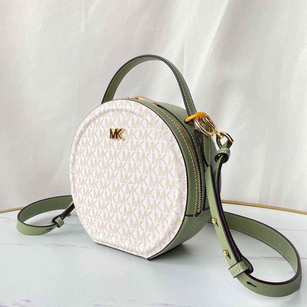 Michael Kors Delaney White Logo Crossbody Bag - Picture 5 of 6